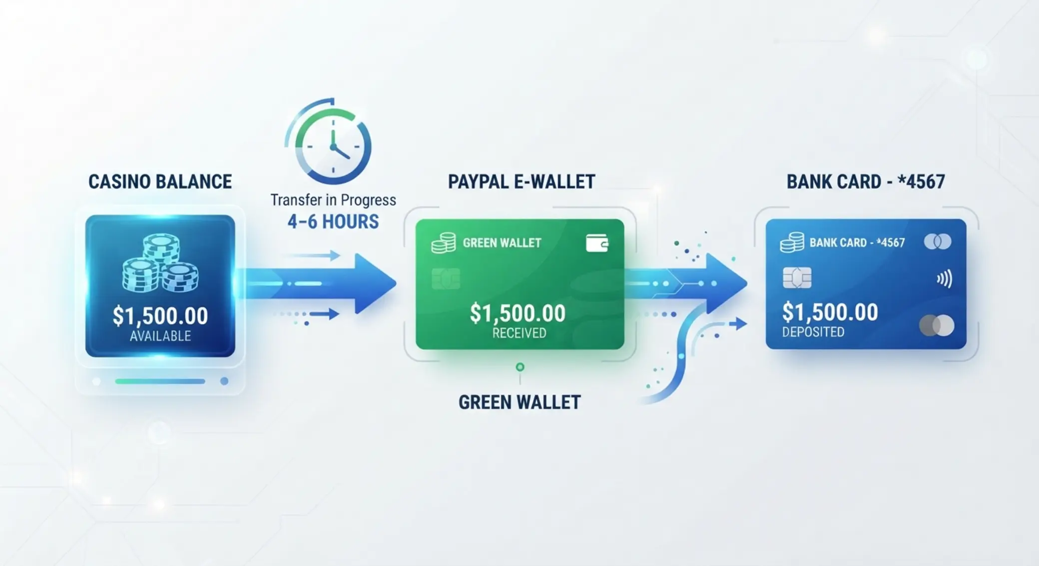 Neteller kifizetés folyamata kaszinóból pénztárcába
