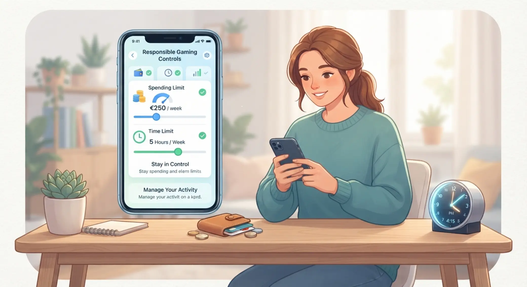 Felelős játék limitek beállítása mobilon